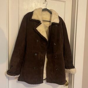 Vintage Express Brown Leather and faux fur lining